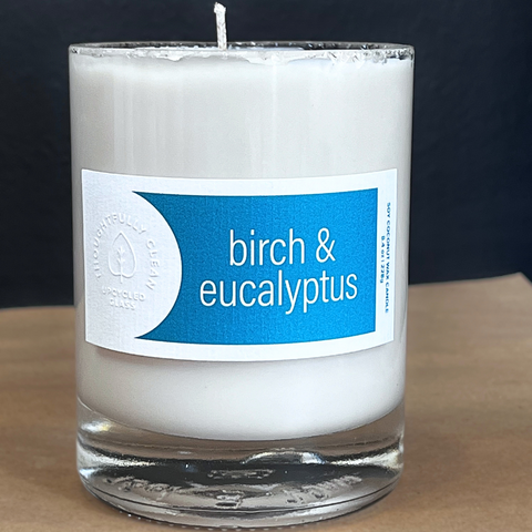 birch eucalyptus candle
